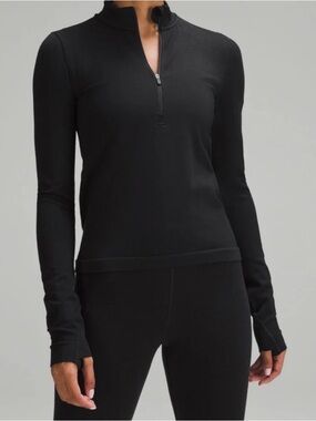 Lululemon Merino Wool-Blend Base Layer Half Zip